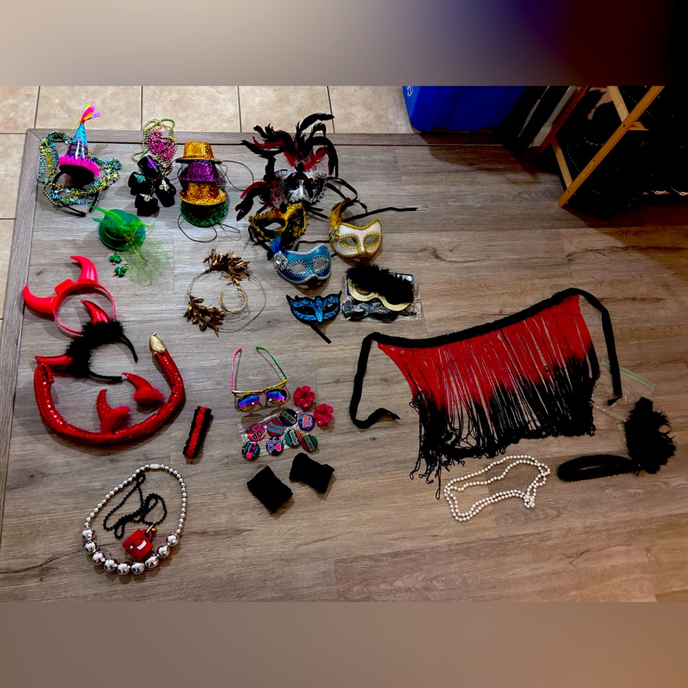 Lot of costumes accessories